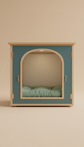 Luxury Pet Kennel Suite with Plush Bedding